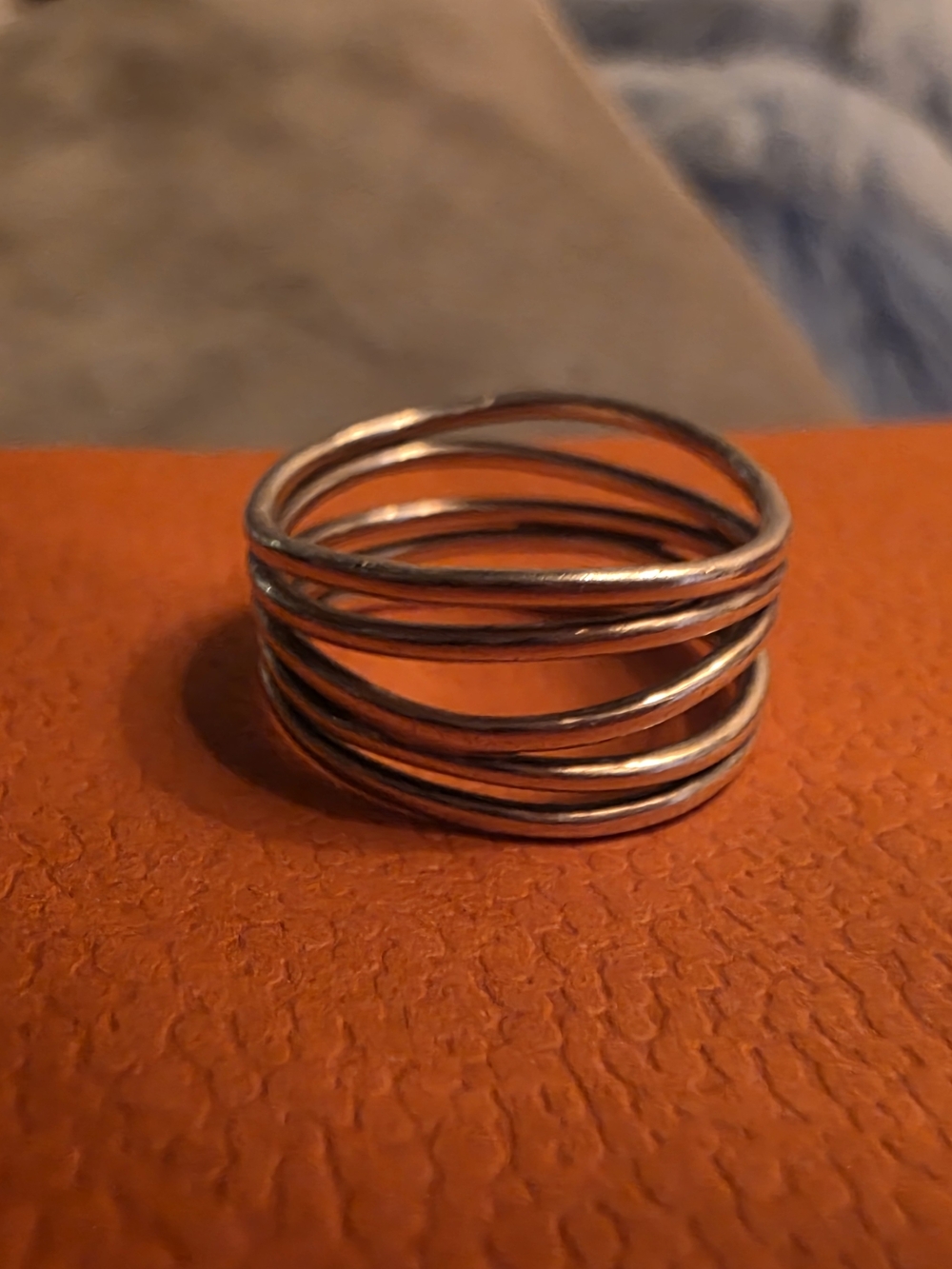 Tiffany and Co. Silver 5 Wave Ring - Size 7